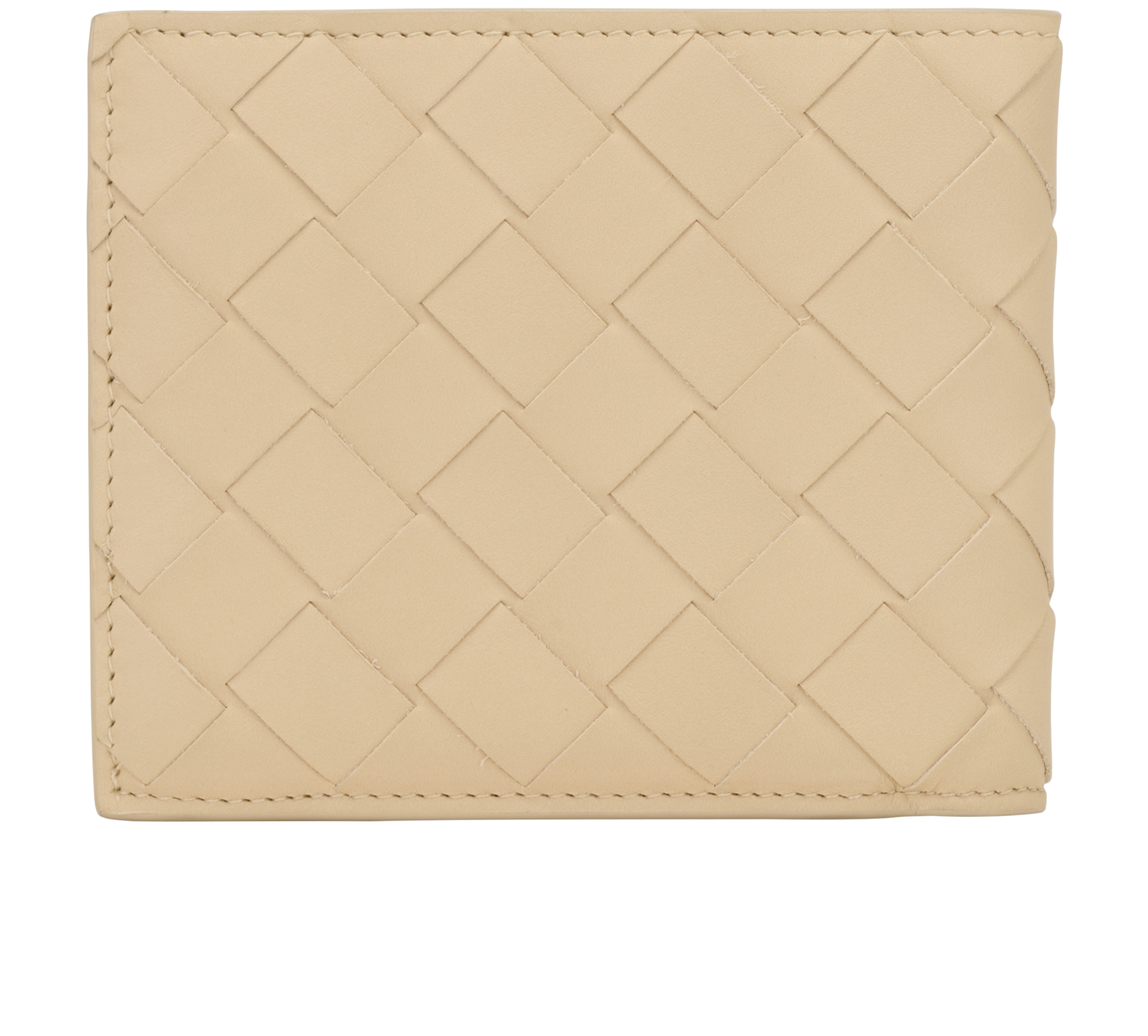 Bottega Veneta Bi Fold Wallet, &pound;190, Accessories, Cream, Leather, Back view